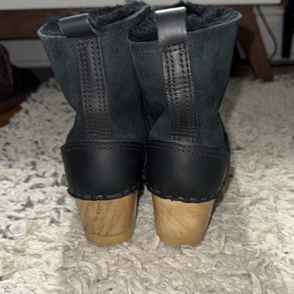 NO.6 5" Shearling Clog Boot in Black Suede size 39 (US 7.5) - Picture 7 of 13